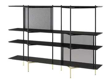 CLYDE - Open oak and stoneware bookcase by Ligne Roset - view 2